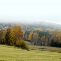 Utsikt från Aspbybacken oktober 2013 - foto av Ingela Staf Holmer